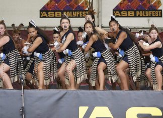 SB Polyfest 2019 Waiheke High Schools kapa haka group