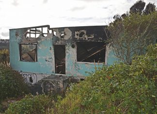 Abandoned house fire