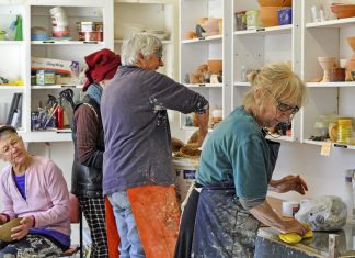 Potters at the Catherine Mitchell Art Centre