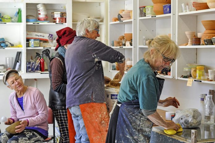 Potters at the Catherine Mitchell Art Centre