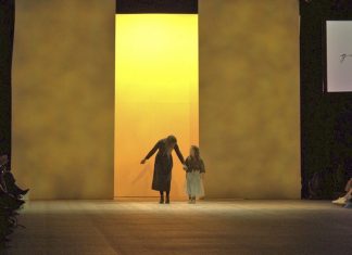 New Zealand Fashion week, Angela Winter Means takes a bow with her daughter