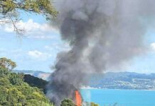 Rocky Bay house destroyed by fire as neighbours fight off burning embers