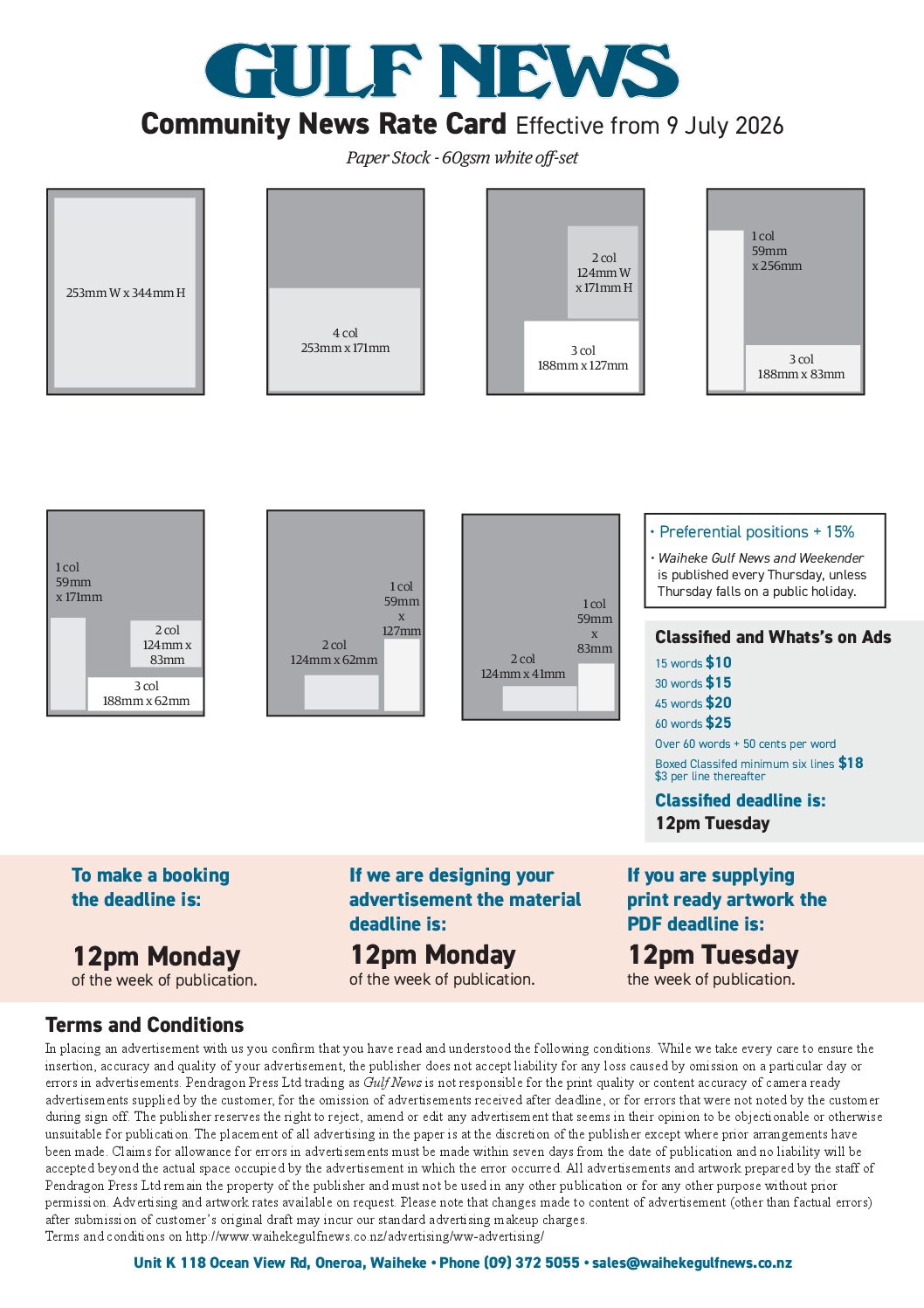 GN Community NEWS Rate card 9 July 2026 web