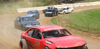 High powered celebrations at dirt track